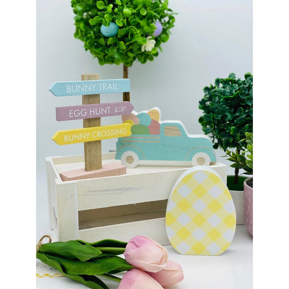 Easter Tiered Tray Wood Decor Set of 3